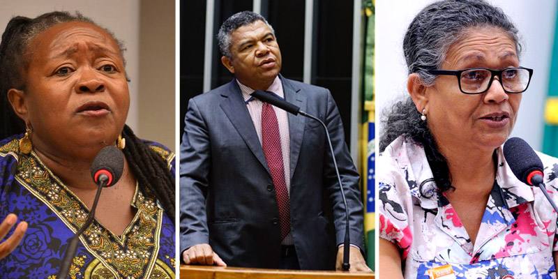 Creuza Oliveira, Valmir Assunção e Luiza Batista repudiam o caso - FOTO Divulgação